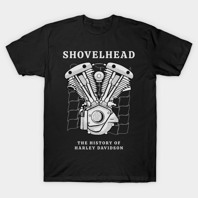 shovelhead american engine T-Shirt by noorshine